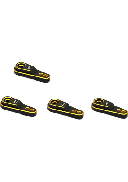 4x Sert Alüminyum Alaşım 25T M3 Direksiyon Bağlantısı Servo Kol Korsası 1/10 Rc Traxxas Trx4 Metal Yükseltme Parçaları Altın (Yurt Dışından)