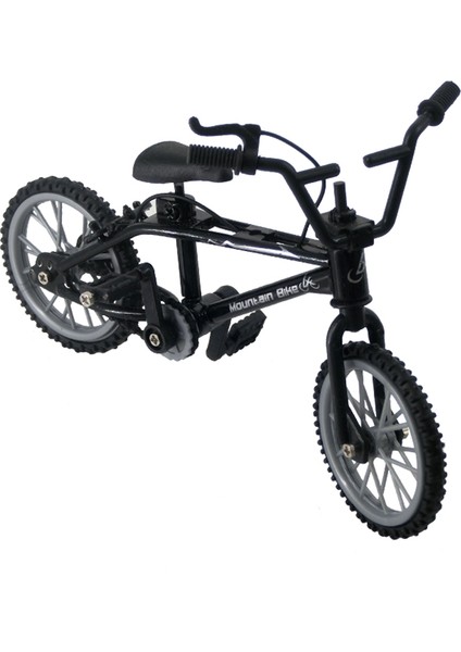 Alaşım Mini Dağ Bisikleti Bisiklet Modeli 1/10 Rc Paletli Eksenel SCX10 Trx4 D90 Tamiya CC01 Dekorasyon Siyah (Yurt Dışından)