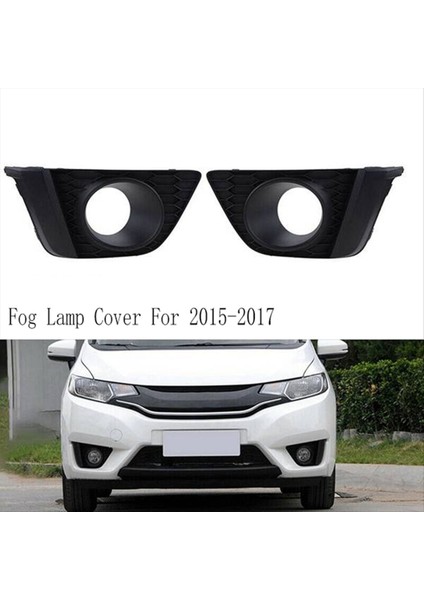 Araba Sis Lambası Çerçeve Kapak Ağları Honda Caz Fit 2015-2017 Ön Tampon Işık Izgarası (Yurt Dışından) modelleri