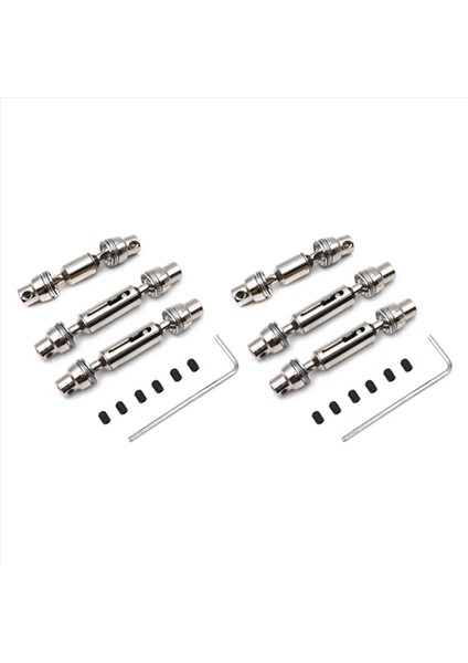 6x Metal Ön Arka Mili 1/16 Wpl B16 B36 Henglong 6WD Kamyon Rc Araba Yedek Parçaları (Yurt Dışından)