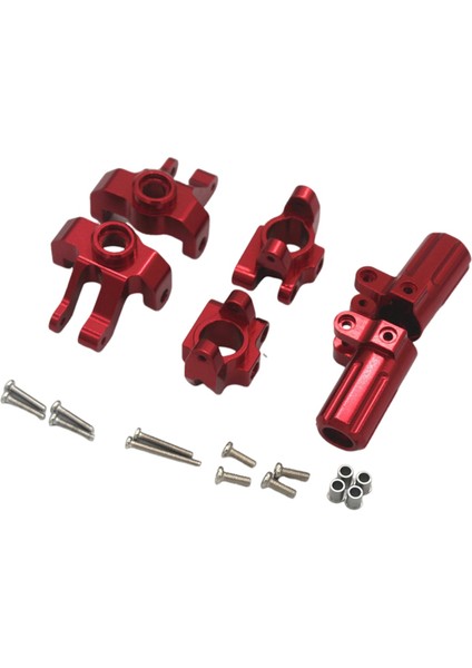 Metal Direksiyon Kupası C-Hub Taşıyıcıları Arka Hub Taşıyıcı 1/12 MN128 MN86S G500 Prıger Off Off Yol Kablosu Kırmızı (Yurt Dışından)