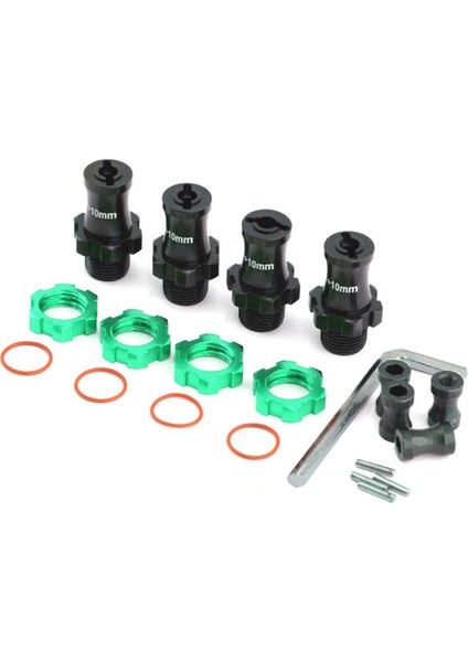 1/10 Slash 2WD 4x4 Rustler Stampede Rc Araba Yükseltme Parçaları Yeşil (Yurt Dışından)