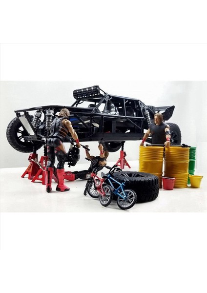 8pcs Metal Yükseklik Ayarlanabilir 6 Ton Jack Onarım Standı 1/10 Rc Prıgler Araksiyal SCX10 90046 Traxxas Trx4 Trx6 D90 1 (Yurt Dışından) indirimleri