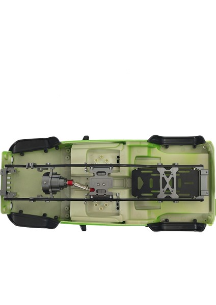 Metal Pil Montaj Taban Sabit Braket Şasi Dönemi Brace Işın 1/10 Rc Paletli Araba Eksenel SCX10 SCX10 Iı Parçalar Siyah (Yurt Dışından) fırsatları