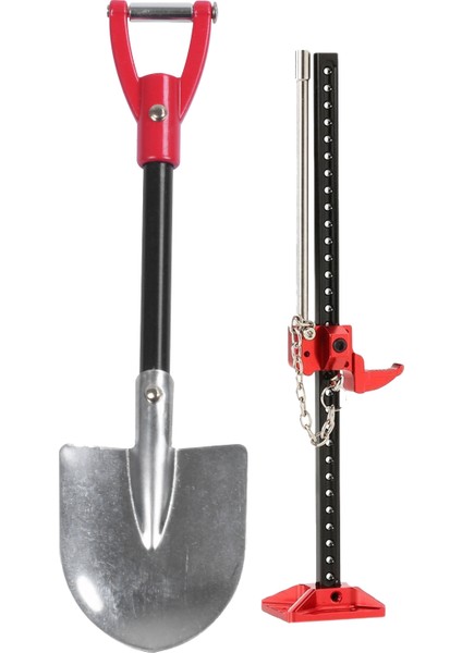 Rc Rock Crawler 1 10 Aksesuarlar 1/10 Ölçekli Rc Araba Jack Aracı Simülasyon Oyuncakları ile Metal Kürek (Yurt Dışından)