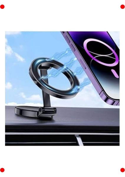Manyetik Araç Içi Telefon Tutucu - Güçlü ve Titreşimsiz