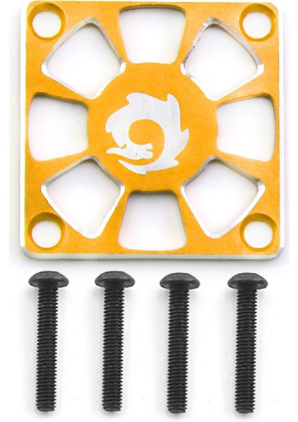 Alüminyum Alaşım Soğutma Fan Kapağı 30X30MM Rc Motor Esc Elektrik Düzenleme Fan Koruma Kapağı Sarı (Yurt Dışından)