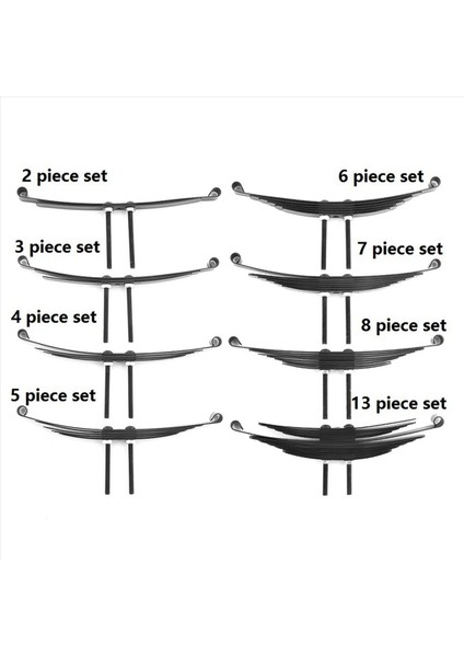 6 1/14 Tamiya Rc Traktör Römorku Kamyon Modeli Için Çelik Yaprak Yaylar Set Parçaları Yedek Aksesuarlar D (Yurt Dışından) indirimleri