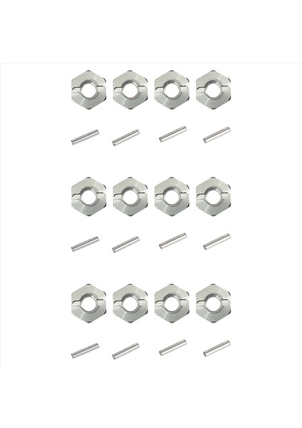 12PCS Metal 12MM Tekerlek Hex Hub Adaptörü Mjx Hyper Go H16 16207 16208 16209 16210 14301 14302 Rc Araba Yükseltme Parçaları (Yurt Dışından)