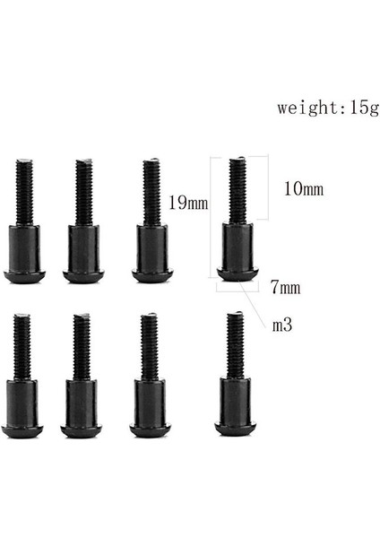 Traxxas Slash M0268 F5221 Için Altıgen Soket Baş Kafa Başı Omuz Silindirli Yatak Vidalı Cıvata (Yurt Dışından) modelleri