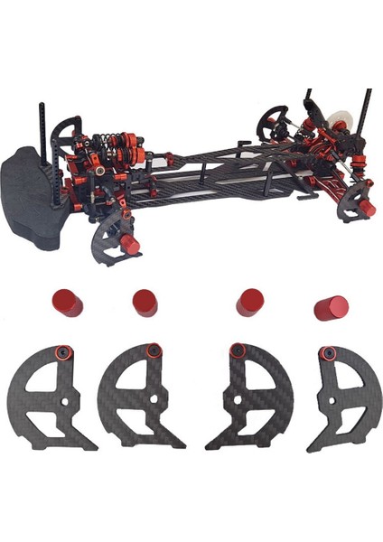 8x Karbon Fiber Rc Araç Tekerlek Lastik Denge Aracı M4 Somun 1/8 1/10 1/12 Off-Rora Buggy Drıft Yol Tur Tur Tururma Rc Araç (Yurt Dışından) indirimleri
