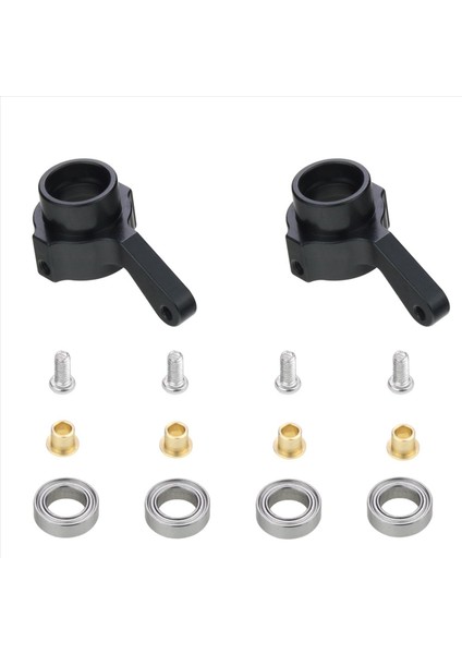 3x Metal Direksiyon Kupası Dönüş Kupası Kiti Wpl C14 C24 C34 C44 B14 B1 B16 B24 B36 Mn D90 D91 MN99S Rc Araç Parçaları Siyah (Yurt Dışından) modelleri