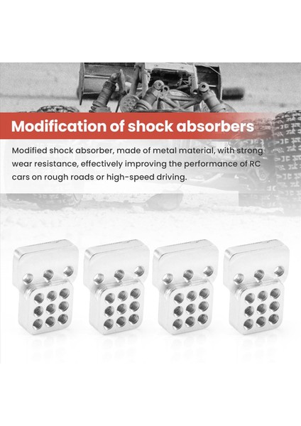4pcs Rc Araç Metal Şok Tower Braket Kitleri Şok Sbsorbers Uzatma Koltuk 1/16 Wpl C-14/C-14K/C-24/C-24K Kamyon Kamyon Kapalı Çocuk Araç Araçları (Yurt Dışından) fırsatları