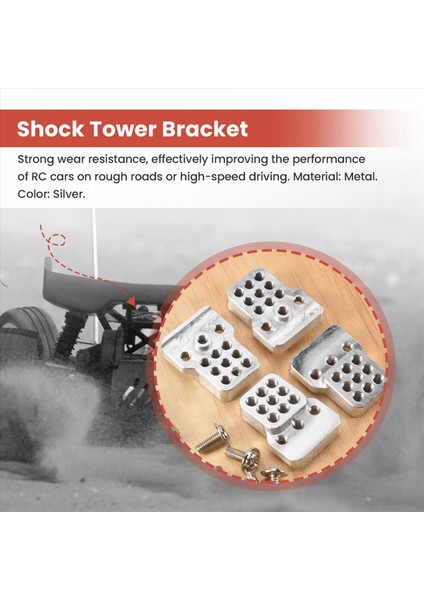 4pcs Rc Araç Metal Şok Tower Braket Kitleri Şok Sbsorbers Uzatma Koltuk 1/16 Wpl C-14/C-14K/C-24/C-24K Kamyon Kamyon Kapalı Çocuk Araç Araçları (Yurt Dışından) indirimleri