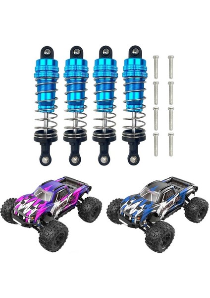 4pcs Metal Ön ve Arka Yağ Şok Emici Damper Mjx H16 16207 16208 16209 16210 1/16 Rc Araba Yükseltmeleri Parçalar 2 (Yurt Dışından) indirimleri