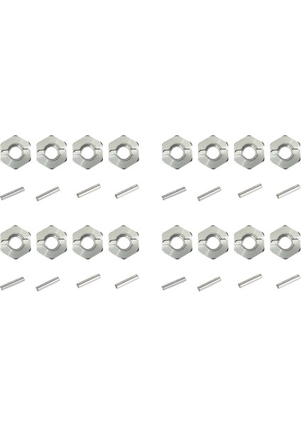 16PCS Metal 12MM Tekerlek Hex Hub Adaptörü Mjx Hyper Go H16 16207 16208 16209 16210 14301 14302 Rc Araba Yükseltme Parçaları (Yurt Dışından)