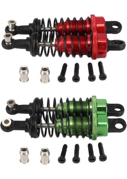 4pcs Yağ Ayarlanabilir 65MM Şok Emici Damper Rc Araba 1/18 Wltoys A959 A969 Hpı Hsp Traxxas Losi Tamiya Kırmızı ve Yeşil (Yurt Dışından)