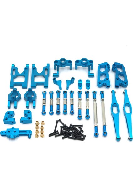 Wltoys Için 1/12 12428 12423 12427 Rc Araç Parçaları Fy Modeli Yükseltilmiş Metal Parçalar Salıncak Kol Koltuğu Rc Araç Parçaları Seti Mavi (Yurt Dışından)