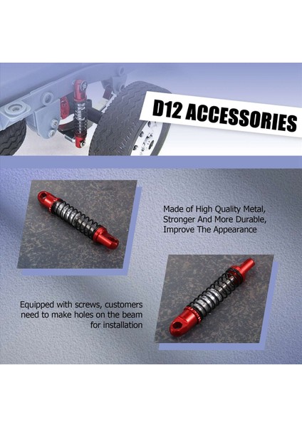 Wpl D12 Rc Için Araç Metal Arka Şok Emici Damper Montaj Sabit Koltuk Yükseltmeleri Parça Aksesuarları 1 (Yurt Dışından) fırsatları