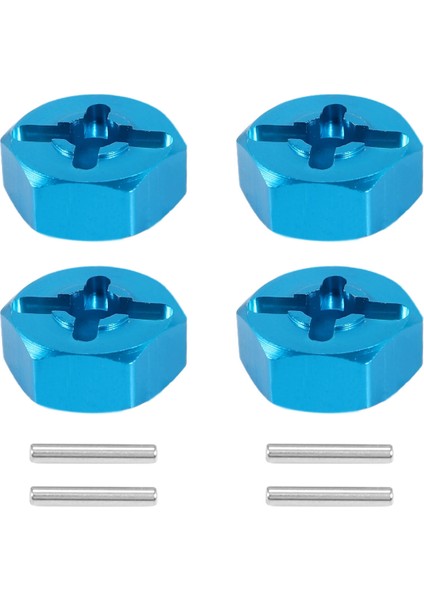 4pcs Altıgen Birleştirici Tekerlek Jant Hex 7mm Yükseltme 12MM Metal Adaptör 1/18 Wltoys A949 A959 A969 A979 K929 1/10 Lastikler (Yurt Dışından)