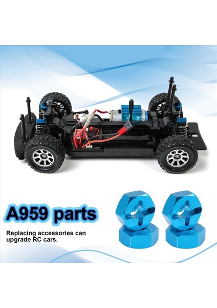 4pcs Altıgen Birleştirici Tekerlek Jant Hex 7mm Yükseltme 12MM Metal Adaptör 1/18 Wltoys A949 A959 A969 A979 K929 1/10 Lastikler (Yurt Dışından) fırsatları