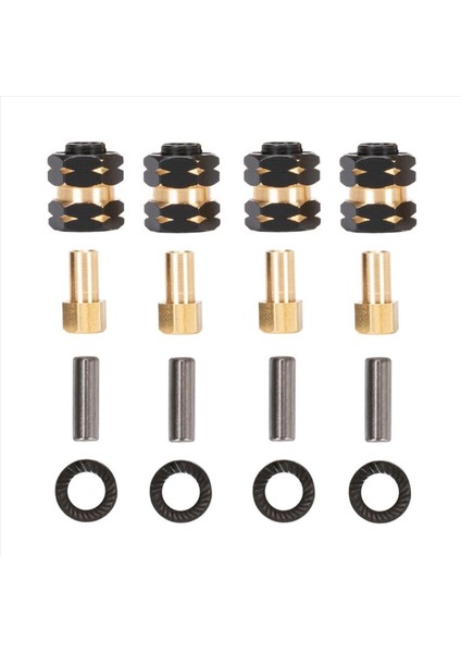 Eksenel SCX24 Gladiator Jlu Bronco Deadbolt C10 Için 12X Pirinç Genişletilmiş Tekerlek Merkez Ara Adaptör Aziz Karşı Ağırlık (Yurt Dışından) modelleri