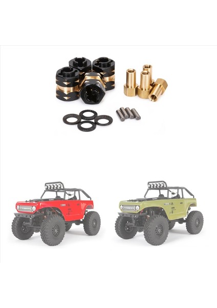 Eksenel SCX24 Gladiator Jlu Bronco Deadbolt C10 Için 12X Pirinç Genişletilmiş Tekerlek Merkez Ara Adaptör Aziz Karşı Ağırlık (Yurt Dışından) fırsatları