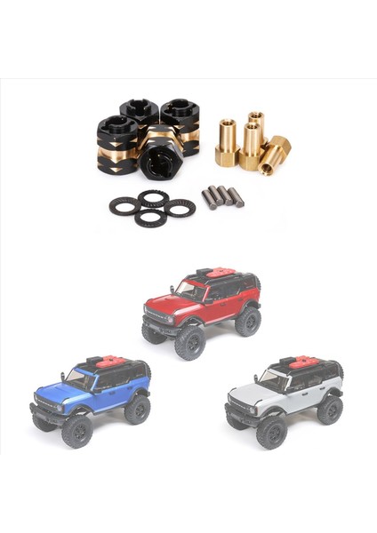 Eksenel SCX24 Gladiator Jlu Bronco Deadbolt C10 Için 12X Pirinç Genişletilmiş Tekerlek Merkez Ara Adaptör Aziz Karşı Ağırlık (Yurt Dışından) indirimleri