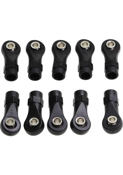 10PCS Plastik M4 Çubuk Uç Bağlantı Bağlantı Topları 1/10 Rc Araç Trawler Eksenel SCX10 Iı 90046 Traxxas Trx4 C (Yurt Dışından)