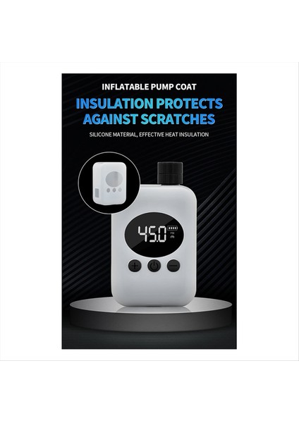 Yol Bisikleti ve Motosiklet Siyahı Için Uygun Vanalarla Taşınabilir Mini Elektrikli Hava Pompası Bisiklet Lastik Şişirme (Yurt Dışından)