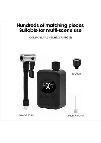 Yol Bisikleti ve Motosiklet Siyahı Için Uygun Vanalarla Taşınabilir Mini Elektrikli Hava Pompası Bisiklet Lastik Şişirme (Yurt Dışından) fiyatları