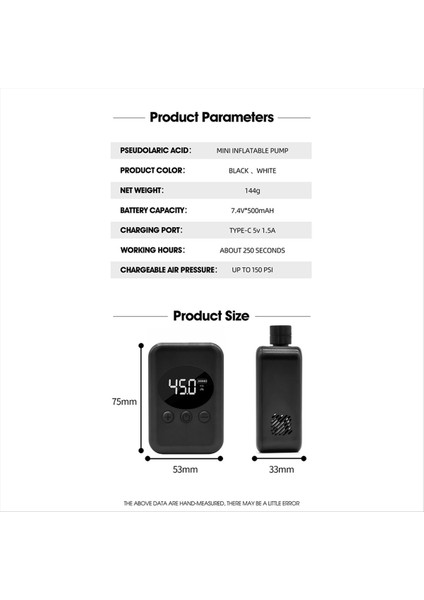 Yol Bisikleti ve Motosiklet Siyahı Için Uygun Vanalarla Taşınabilir Mini Elektrikli Hava Pompası Bisiklet Lastik Şişirme (Yurt Dışından) modelleri