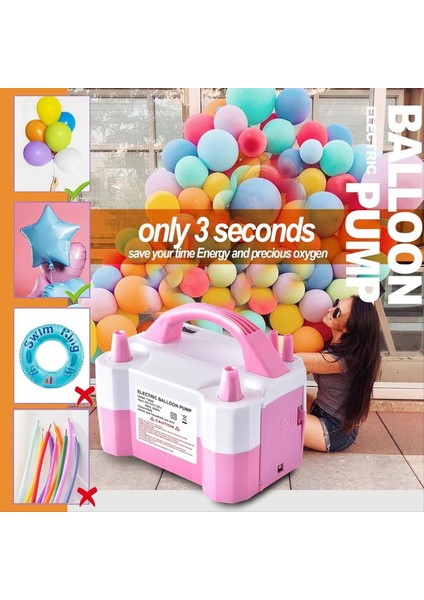 Elektrik Hava Balon Pompası Taşınabilir Çift Nozul Elektrikli Balon Şişiricisi Parti Dekorasyonu Için 600W Us Fişi (Yurt Dışından) modelleri