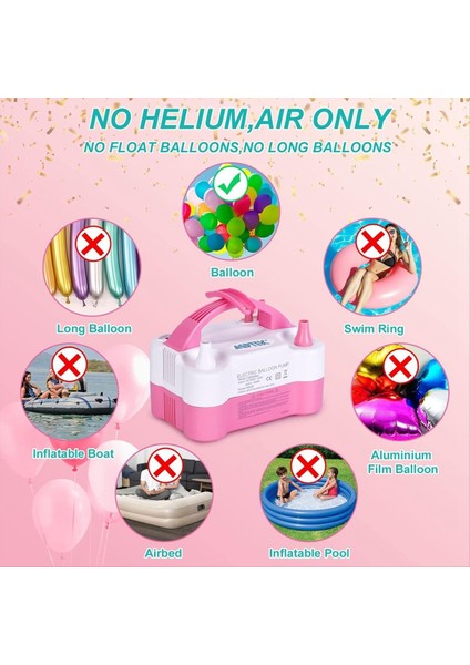 Elektrik Hava Balon Pompası Taşınabilir Çift Nozul Elektrikli Balon Şişiricisi Parti Dekorasyonu Için 600W Us Fişi (Yurt Dışından) indirimleri