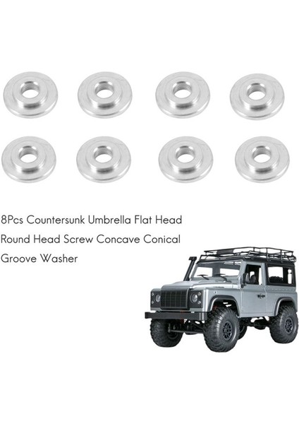 8pcs Counterunk Şemsiye Düz Kafa Yuvarlak Kafa Vidası Içbükey Mn D90 D91 MN99S Rc Araba Parçaları Için (Yurt Dışından) fiyatları