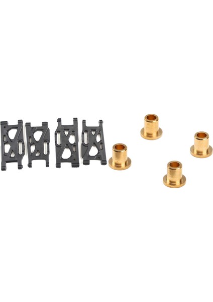 2 Set Rc Araba Parçası 1 Set Ön ve Arka Salıncak Kolu Set Parçası ve 1 Set 4WD Metal Şasi 144001-1295 6x5 2 Flanş Bucom (Yurt Dışından)