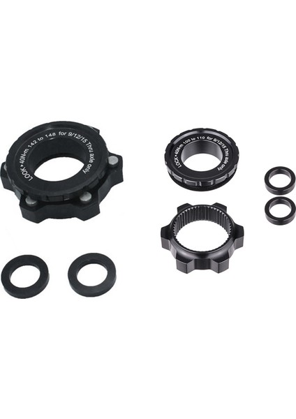 2 Pcs Center Kilit Hub Artırma Adaptörü 6 Delikli Merkez Kilit 12X142 Ila 12X148 ve 15X100 Ila 15X110 (Yurt Dışından)