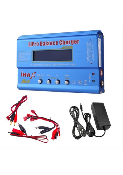Imax B6 80W Lıpo Pil Şarj Cihazı+T Fiş Lipo Nımh Lı-Cd Dijital Lipro Denge Şarj Cihazı Pil Şarj Cihazı Abd Fiş (Yurt Dışından)