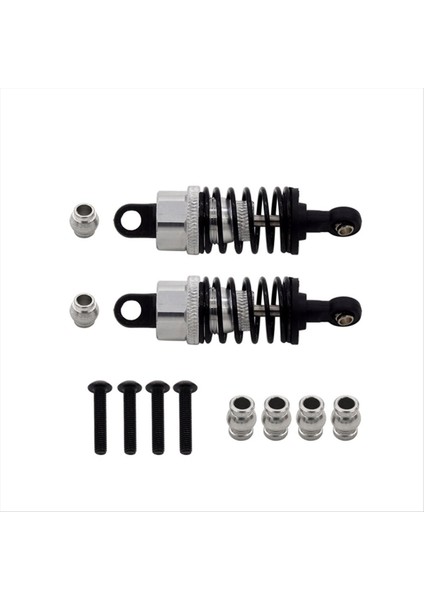 Tamiya TT01 TT02 Metal Hidrolik Şok Emici Şok Emici Cnc Uzaktan Kumanda Aracı 55MM Gümüş (Yurt Dışından)