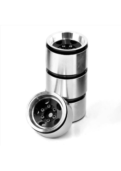 4pcs 1 0 Inç Alüminyum Alaşım Beadlock Tekerlek Göbek Jantları Rc Paletli Araba Eksenel SCX24 1/18 TRX4M Tekerlek Parçaları Siyah (Yurt Dışından) fırsatları