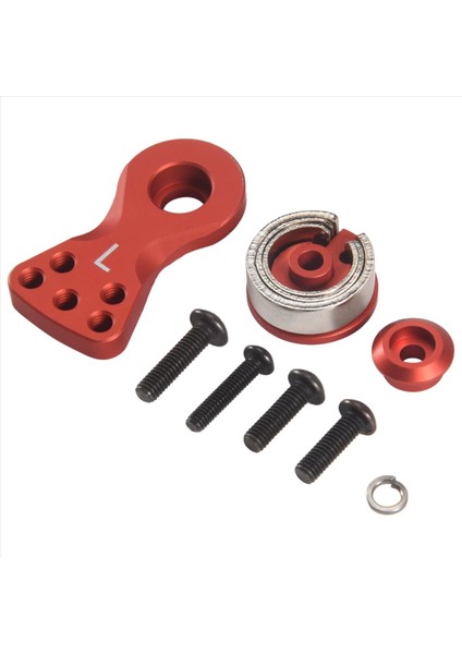 25T Diş Diş Yarı Servo Kol Korna 1/8 1/10 Rc Araç Teknesi Futaba/sanwa/taktik/acoms/tamiya/aitec/traxxas/savox 21MM Kırmızı (Yurt Dışından) modelleri