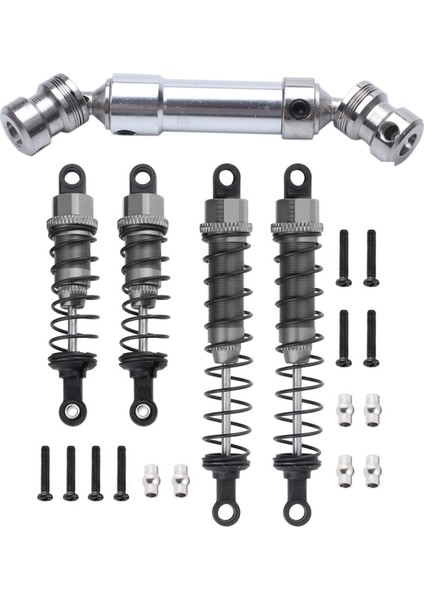 2 Set Rc Araç Parçası 1 Pcs Arka Merkezi Şaftı Cvd Şanzıman Mil ve 1 Set Yağı Dolgulu Ön + Arka Şok Emici (Yurt Dışından)