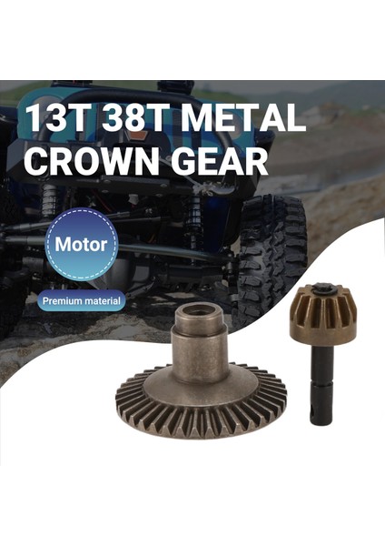 13T 38T Metal Taç Dişli Motor Diferansiyel Diferansiyel Ana Dişli Ön Arka Akslı Eksenel SCX10 90021 90022 Off-Rood Rc Kamyon Araç (Yurt Dışından) fırsatları