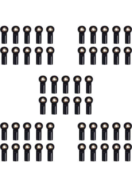 50PCS Metal M3 Bağlantı Team Rod 1/10 Rc Car Prwler Axıal SCX10 D90 D110 Tamiya CC01 Siyah (Yurt Dışından)