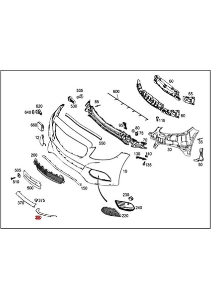 Sol ve Sağ Ön Tampon Dudak Spoiler Mercedes C Sınıfı W205 C180 C200 A205851374 A205851474 (Yurt Dışından) indirimleri