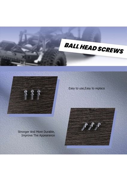 10PCS M3 Metal Altıgen Bilyalı Kafa Vidaları Tamiya Için (Yurt Dışından) modelleri