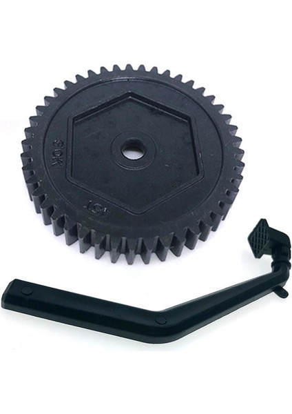1/10 Rc Paletli Traxxas Için Spur Gear 45T Rc Araba Parçası 1/10 Rc Paletli Siyah Naylon Safari Şnorkel Eksenel SCX10 (Yurt Dışından)