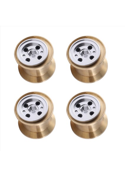 4pcs Pirinç Kelepçe Halkası Metal 1 0 Tekerlek Jant Tekerlek Göbeği FCX24 Max Smasher 1/24 Rc Paletli Araba Yükseltme Aksesuarları 2 (Yurt Dışından) fiyatları