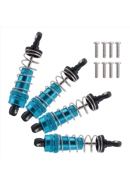 4pcs Metal Şok Emici Damper Yedek Aksesuar Wltoys Için Uyum 144001 1/14 4WD Rc Drift Yarış Araç Parçaları Mavi (Yurt Dışından) modelleri