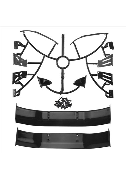 1/10 Rc Yarış Drift Araba Arka Kanatlar Drift Road Vücut Spoiler Kanat Evrensel Parçalar Aksesuarları (Yurt Dışından)